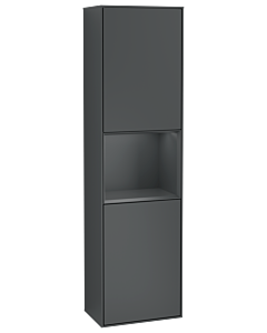 Villeroy und Boch Finion cabinet F470HGHG 41.8x151.6x27cm, right, shelf Midnight Blue Matt Lacquer , Midnight Blue Matt Lacquer