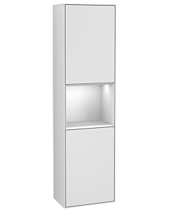 Villeroy und Boch Finion cabinet F470MTMT 41.8x151.6x27cm, right, shelf White matt lacquer, White matt lacquer