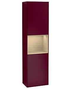 Villeroy und Boch armoire Finion F470PCHB 41.8x151.6x27cm, droite, étagère Oak Venerr, Peony Matt
