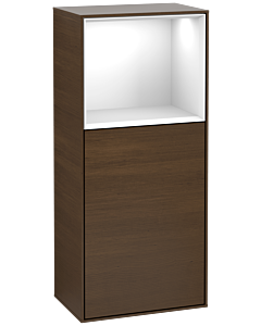 Villeroy und Boch Finion armoire côté F500GFGN 41.8x93.6x27cm, à gauche, au-dessus de tablette Glossy White , Glossy White plaqué