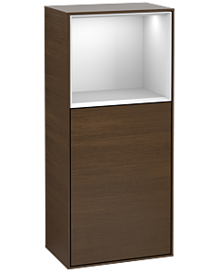 Villeroy und Boch Finion side cabinet F500MTGN 41.8x93.6x27cm, left, shelf above White Matt , White Matt veneer
