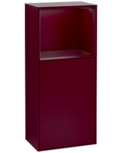 Villeroy und Boch Finion side cabinet F510HBHB 41.8x93.6x27cm, right, shelf above Peony Matt , Peony Matt