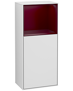 Villeroy und Boch Finion armoire côté F510HBMT 41.8x93.6x27cm, à droite, au-dessus de tablette Peony Matt , laque mate blanche