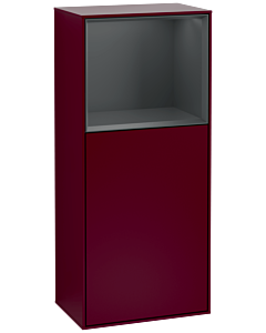 Villeroy und Boch Finion Seitenschrank F510HGHB 41,8x93,6x27cm, rechts, Regal oben Midnight Blue Matt, Peony Matt
