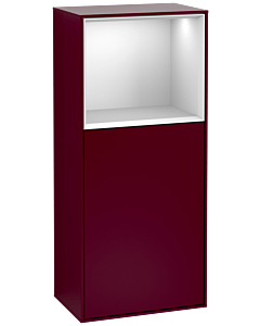 Villeroy und Boch Finion armoire côté F510MTHB 41.8x93.6x27cm, à droite, au-dessus de tablette White Matt , Peony Matt