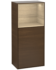 Villeroy und Boch Finion armoire côté F510PCGN 41.8x93.6x27cm, à droite, au-dessus de tablette Oak Veneer , Oak Veneer plaqué