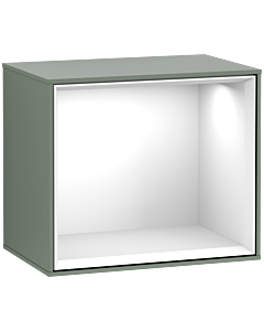 Villeroy und Boch Finion module F580GFGM 41.8x35.6x27cm, shelf Glossy White , Olive Matt Lacquer