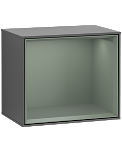 Villeroy und Boch Finion Regalmodul F580GMGK 41,8x35,6x27cm, Regal Olive Matt, Anthracite matt