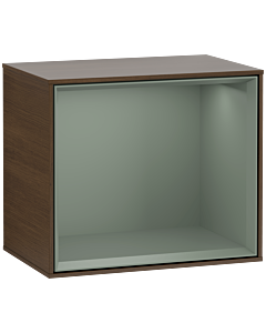Villeroy und Boch Finion Regalmodul F580GMGN 41,8x35,6x27cm, Regal Olive Matt, Walnut veneer