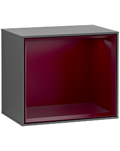 Villeroy und Boch Finion Regalmodul F580HBGK 41,8x35,6x27cm, Regal Peony Matt, Anthracite matt