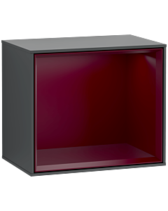 Villeroy und Boch Finion Regalmodul F580HBHG 41,8x35,6x27cm, Regal Peony Matt, Midnight Blue Matt Lacquer