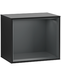 Villeroy und Boch Finion module F580HGPD 41.8x35.6x27cm, shelf Midnight Blue , black matt lacquer