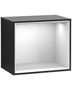Villeroy und Boch Finion Regalmodul F580MTPD 41,8x35,6x27cm, Regal White Matt, Black matt lacquer