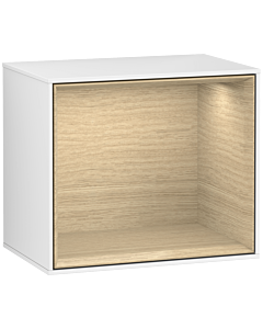 Villeroy und Boch Finion module F580PCGF 41.8x35.6x27cm, shelf Oak Veneer , glossy white lacquer