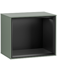 Villeroy und Boch module d&#39; Finion F580PDGM 41.8x35.6x27cm, étagère noir mat, Olive Matt Lacquer