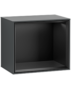 Villeroy und Boch module d&#39; Finion F580PDHG 41.8x35.6x27cm, étagère noir mat, minuit Blue Matt Lacquer