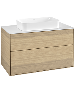 Villeroy und Boch Finion Villeroy und Boch F64100PC 100x60,3x50,1mm, Verre White Matt , Oak Veneer