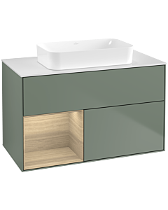 Villeroy und Boch Finion Villeroy und Boch Finion F651PCGM 100x60.3x50.1cm, shelf left Oak Veneer , Olive Matt Lacquer