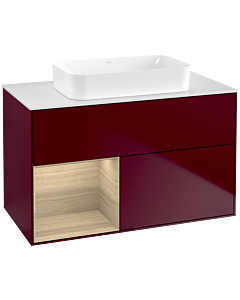 Villeroy und Boch Finion Villeroy und Boch Finion F651PCHB 100x60.3x50.1cm, shelf left Oak Veneer , Peony Matt