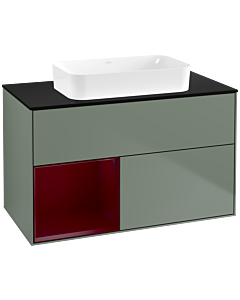 Villeroy und Boch Finion Villeroy und Boch Finion F652HBGM 100x60.3x50.1cm, shelf left Peony , Olive Matt Lacquer