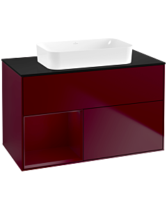 Villeroy und Boch Finion Villeroy und Boch F652HBHB 100x60.3x50.1cm, étagère à gauche Peony , Peony Matt