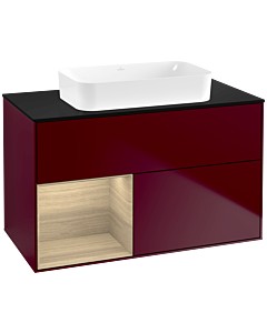 Villeroy und Boch Finion Villeroy und Boch Finion F652PCHB 100x60.3x50.1cm, shelf left Oak Veneer , Peony Matt