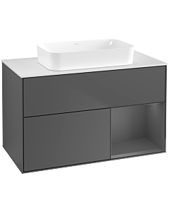 Villeroy und Boch Finion Villeroy und Boch Finion F661GKGK 100x60.3x50.1cm, shelf on the right anthracite matt, anthracite matt