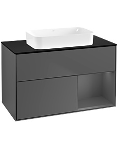 Villeroy und Boch Finion Villeroy und Boch Finion F662GKGK 100x60.3x50.1cm, shelf on the right anthracite matt, anthracite matt