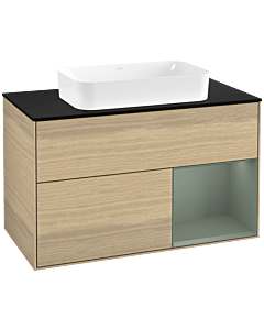 Villeroy und Boch Finion Villeroy und Boch Finion F662GMPC 100x60.3x50.1cm, shelf right Olive Matt Lacquer , Oak Veneer