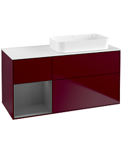 Villeroy und Boch Finion Villeroy und Boch Finion F681GKHB 120x60.3x50.1cm, shelf left anthracite matt, Peony Matt