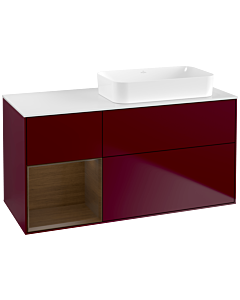 Villeroy und Boch Finion Villeroy und Boch Finion F681GNHB 120x60.3x50.1cm, shelf left Peony Matt veneer, Peony Matt