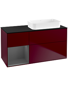 Villeroy und Boch Finion Villeroy und Boch Finion F682GKHB 120x60.3x50.1cm, shelf left anthracite matt, Peony Matt