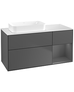 Villeroy und Boch Finion Villeroy und Boch Finion F691GKGK 120x60.3x50.1cm, shelf on the right anthracite matt, anthracite matt