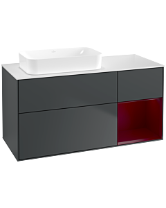 Villeroy und Boch Finion Villeroy und Boch Finion F691HBHG 120x60.3x50.1cm, shelf on the right Peony , Midnight Blue Matt Lacquer