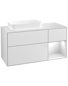 Villeroy und Boch Finion Villeroy und Boch Finion F691MTMT 120x60.3x50.1cm, shelf on the right white matt lacquer, white matt lacquer