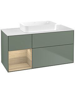 Villeroy und Boch Finion Villeroy und Boch Finion F701PCGM 120x60.3x50.1cm, shelf left Oak Veneer , Olive Matt Lacquer