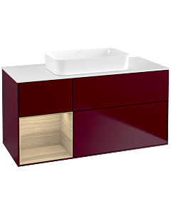 Villeroy und Boch Finion Villeroy und Boch Finion F701PCHB 120x60.3x50.1cm, shelf left Oak Veneer , Peony Matt