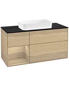 Villeroy und Boch Finion Villeroy und Boch F702PCPC 120x60.3x50.1cm, étagère à gauche Oak Veneer , Oak Veneer