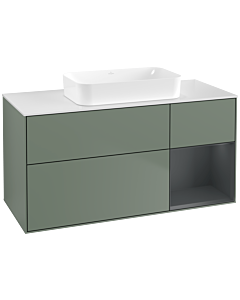 Villeroy und Boch Finion Villeroy und Boch Finion F711HGGM 120x60.3x50.1cm, shelf on the right Midnight Blue Matt Lacquer , Olive Matt Lacquer