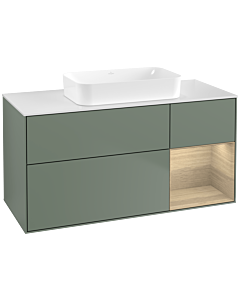Villeroy und Boch Finion Villeroy und Boch Finion F711PCGM 120x60.3x50.1cm, shelf right Oak Veneer , Olive Matt Lacquer