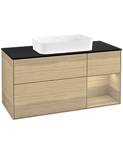 Villeroy und Boch Finion Villeroy und Boch F712PCPC 120x60.3x50.1cm, étagère à droite Oak Veneer , Oak Veneer