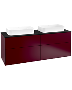 Villeroy und Boch Finion Villeroy und Boch F72200HB 160x60.3x50.1cm, Glass Black Matt, Peony Matt