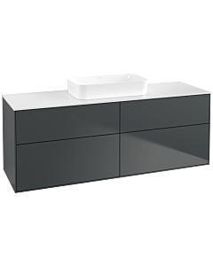 Villeroy und Boch Finion Villeroy und Boch F73100HG 160x60.3x50.1cm, Verre White Matt , Midnight Blue Matt Lacquer