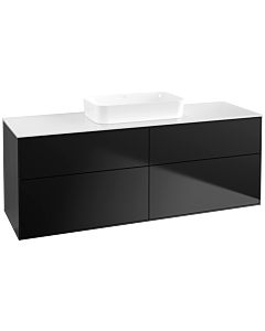 Villeroy und Boch Finion Villeroy und Boch F73100PD 160x60.3x50.1cm, verre White Matt , laqué noir mat