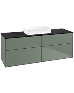 Villeroy und Boch Finion Villeroy und Boch Finion F73200GM 160x60.3x50.1cm, Glass Black Matt, Olive Matt Lacquer