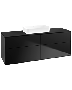 Villeroy und Boch Finion Villeroy und Boch Finion F73200PD 160x60.3x50.1cm, Glass Black Matt, Black matt lacquer