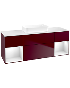 Villeroy und Boch Finion Villeroy und Boch Finion F741GFHB 160x60.3x50.1cm, shelves Glossy white lacquer, Peony Matt