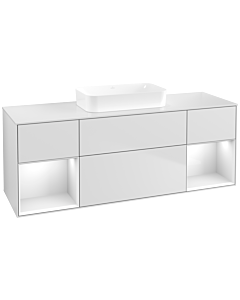 Villeroy und Boch Finion Villeroy und Boch Finion F741GFMT 160x60.3x50.1cm, shelves Glossy white lacquer, White matt lacquer