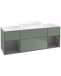 Villeroy und Boch Finion Villeroy und Boch Finion F741GKGM 160x60.3x50.1cm, shelves anthracite matt lacquer, Olive Matt Lacquer