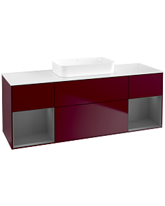 Villeroy und Boch Finion Villeroy und Boch Finion F741GKHB 160x60.3x50.1cm, shelves anthracite matt lacquer, Peony Matt